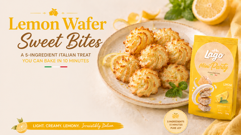 Lemon Wafer Sweet Bites - A 5-Ingredient Italian Treat You Can Bake in 10 Minutes