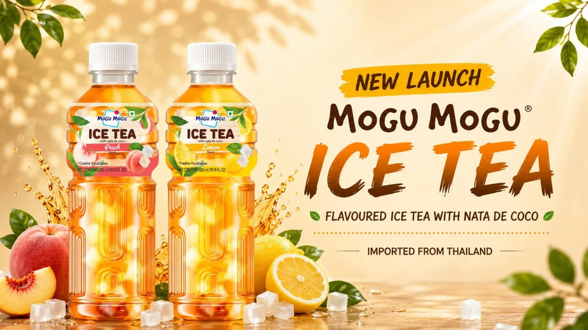 Mogu Mogu Ice Tea with Nata de Coco: Tea You Can Chew