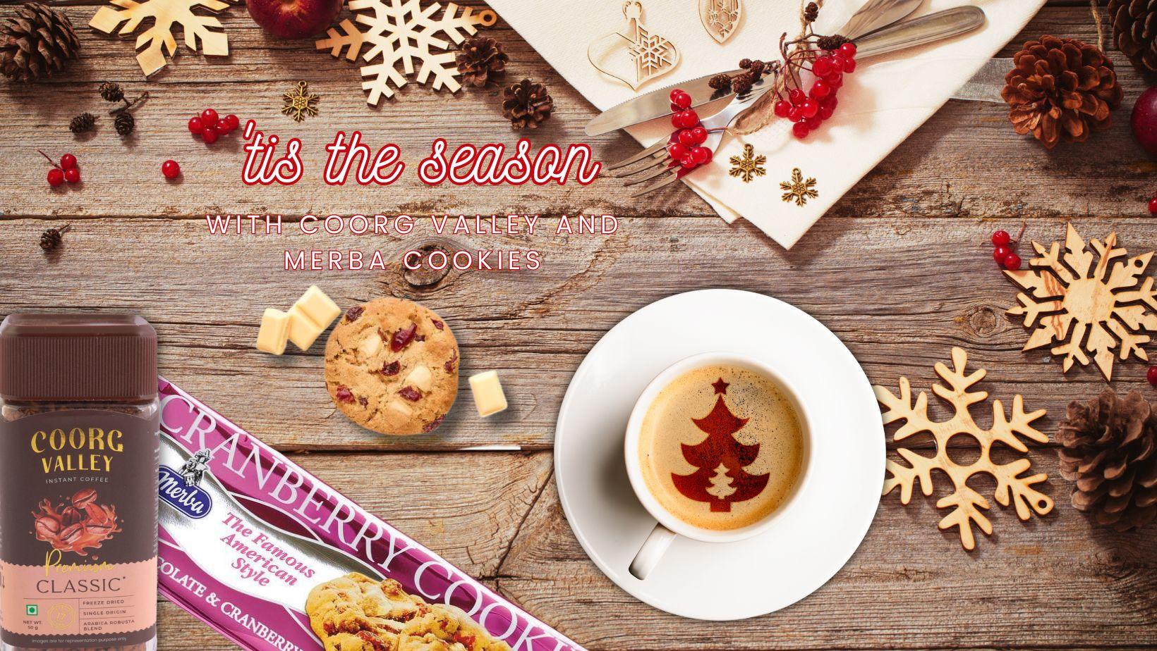 A Cozy Christmas Blend: Coorg Valley Coffee and Merba Cookies Magic - Sunbeam Merchantile Ventures 