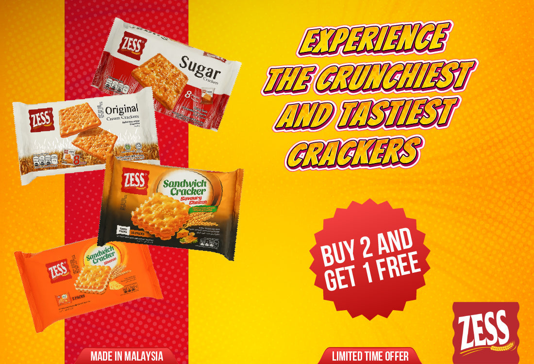 Snack Smart, Save Big: Buy 2 Get 1 Free on Zess Crackers & Merba Cookies