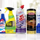 Assorted imported cleaning products including SMAC, Goo Gone, WC Net, and Weiman for home care and hygiene