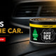 Little Trees Black Ice Fiber Can air freshener for car & home, imported from USA, long-lasting fragrance
