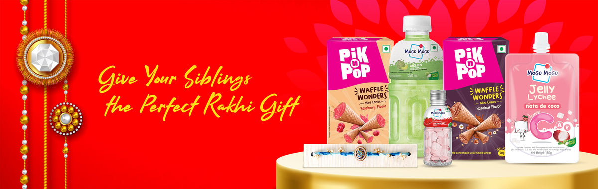 Perfect Rakhi gift hamper with gourmet snacks, drinks & rakhi for siblings, ideal for festive gifting