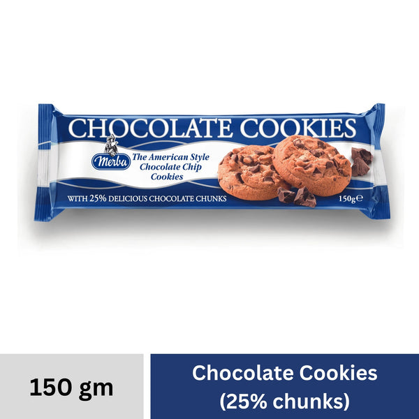 Chocolate Cookies, with 25% Chocolate Chunks, 150g