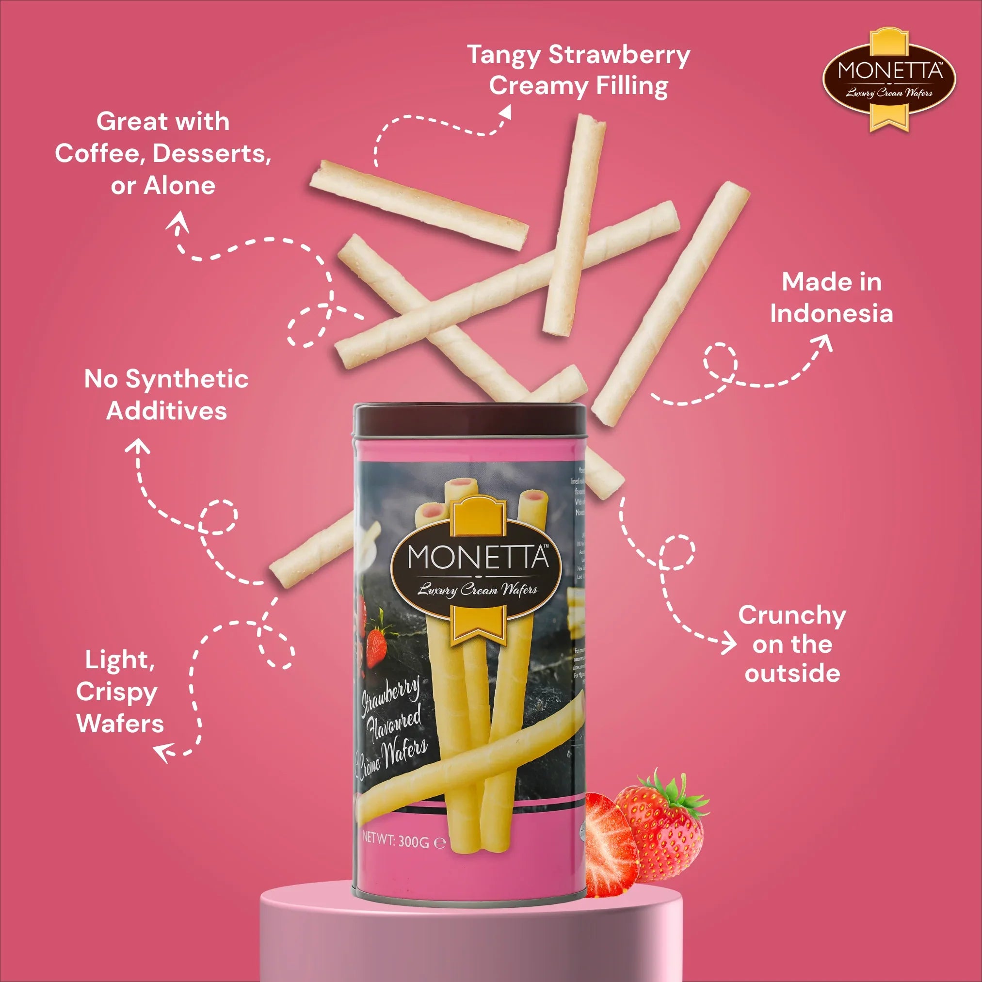 Strawberry Wafer Sticks