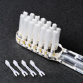Soladey Replacement Toothbrush Heads | 3-Row Medium Bristles | Pack of 4