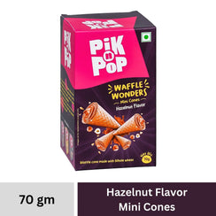Pik n Pop Dark Hazelnut Mini Waffle Cones 70g