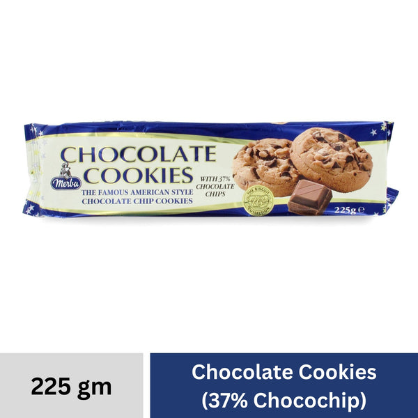 Chocolate Chip Cookies, Soft chocolate with a crunchy Biscuit Taste, 225g