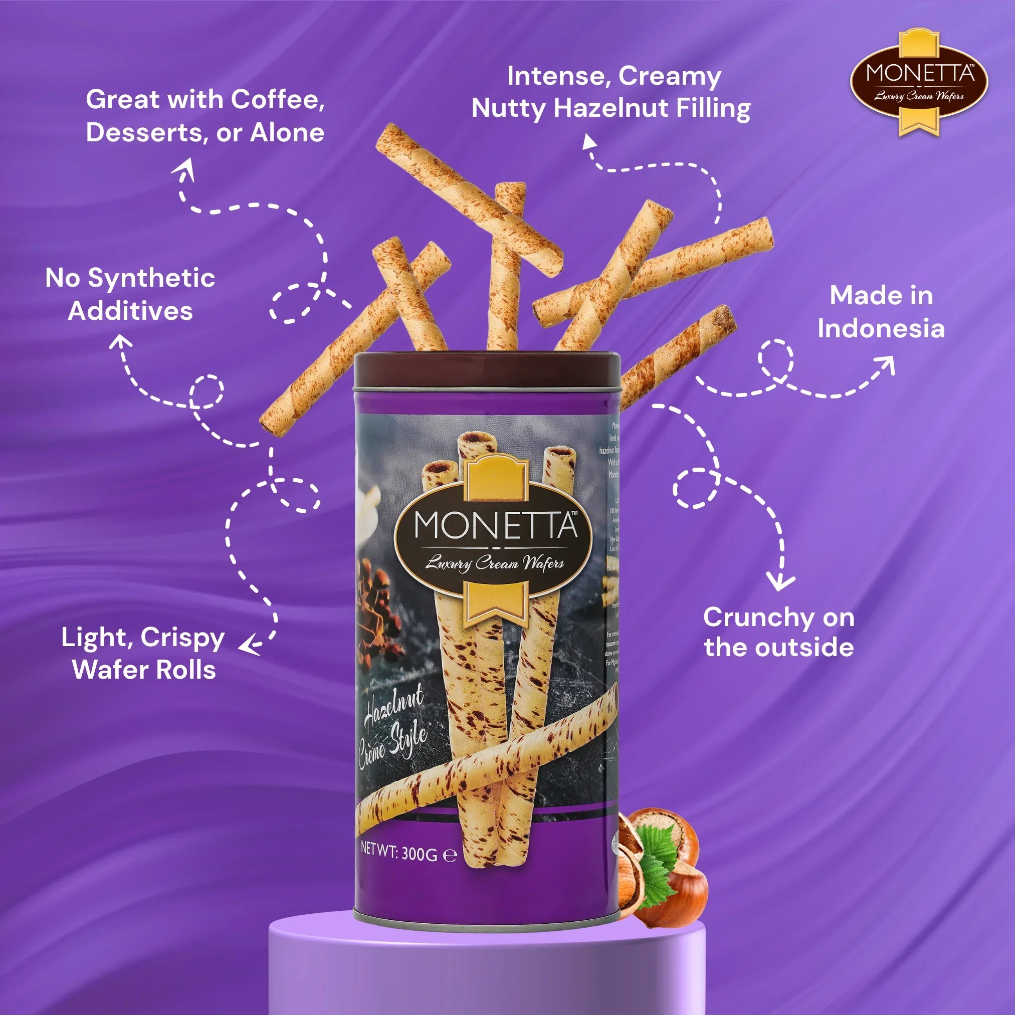 Hazelnut Wafer Sticks