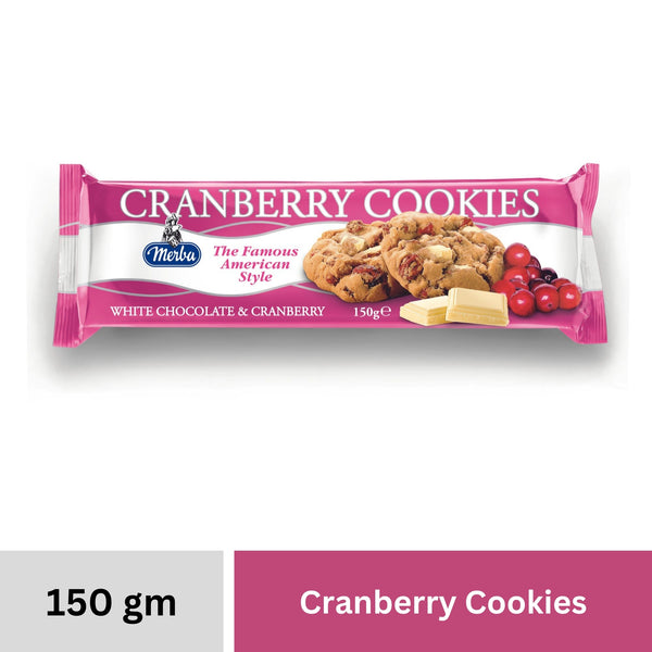 Cranberry Cookies, with White Chocolate & Cranberries, 150g