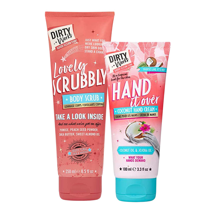 Buy Health & Beauty "Lovely Scrubbly Body Scrub And Hand It Over Coconut Hand Cream" by Sunbeam combo, Default Title