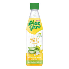 Aloe Vera Drink 365ml | Honey Lemon Flavour with 10% Aloe Vera Cubes | Ready to Drink