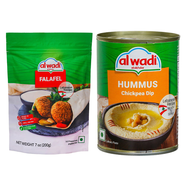 Falafel (Lebanese Recipe)200g|Hummus (Chickpea Dip)400g|Combo Of 2