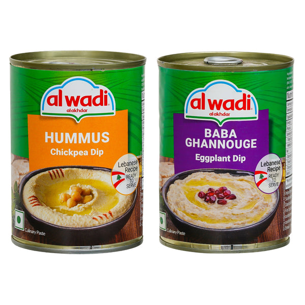 Hummus (Chickpea Dip)400g|Baba Ghannouge (Eggplant Dip)385g|Combo Of 2