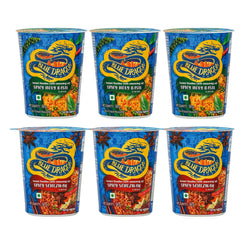 Spicy Holy Basil & Schezwan Instant Cup Noodle Combo – Pack of 6