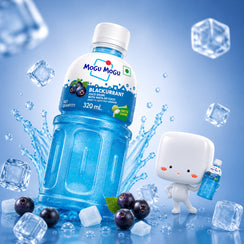Mogu Mogu Blackcurrant  Juice with Nata de Coco Jelly  320ml (Pack of 6)
