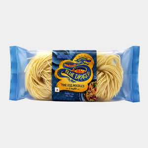 Blue Dragon Fine Egg Noodles, 6 nests, perfect for stir-fries, packaged in blue wrapper