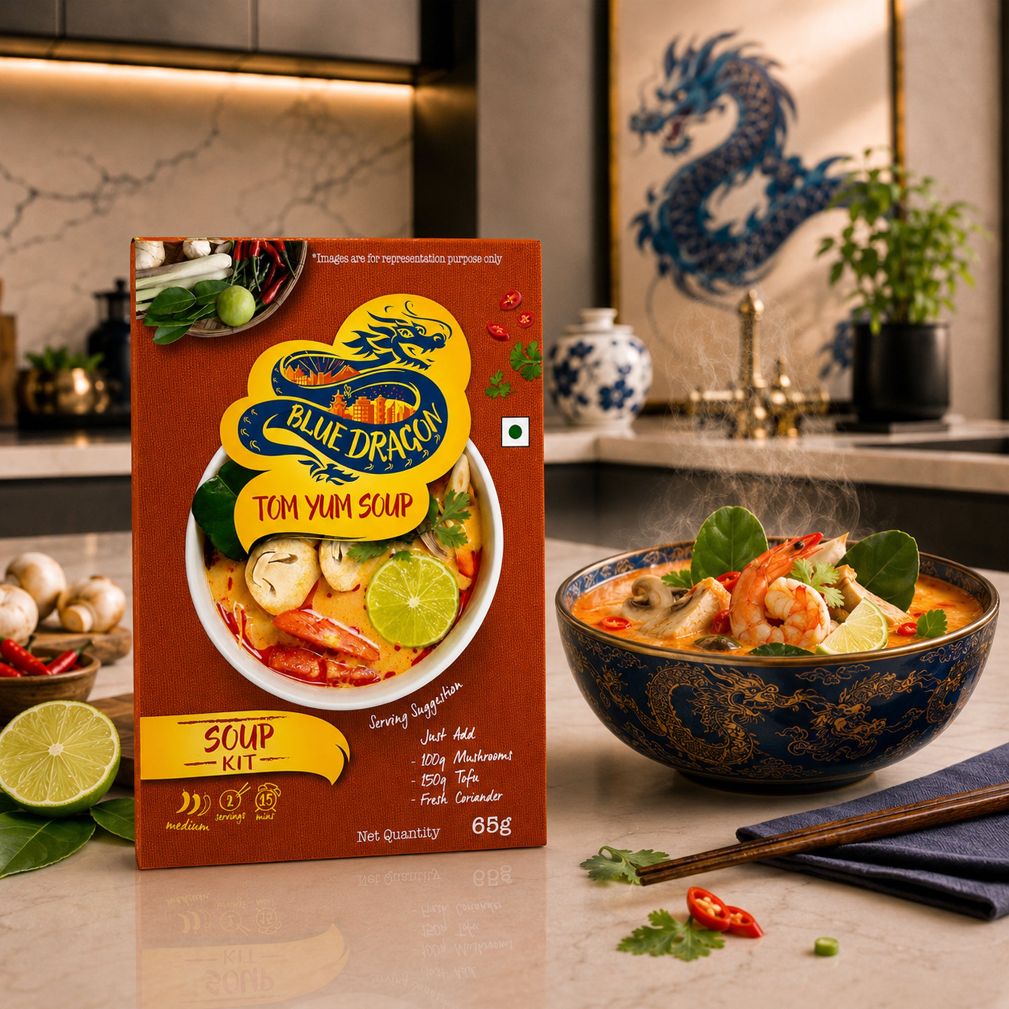 Blue Dragon Thai Tom Yum Soup Kit | 65g