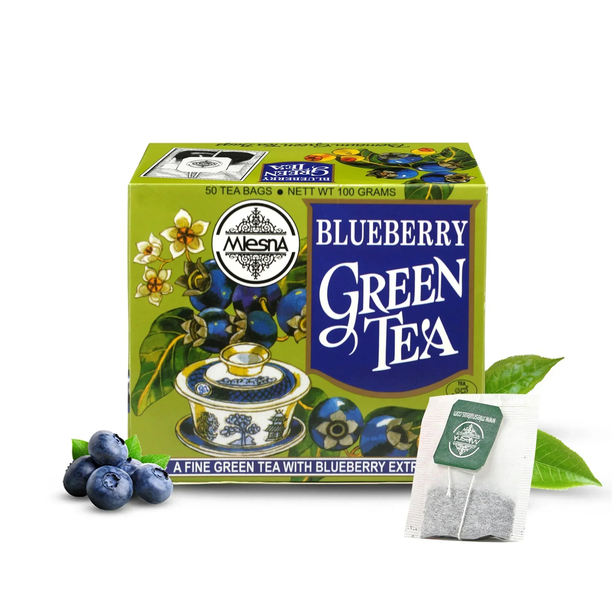 Mlesna Blueberry Green Tea lifestyle