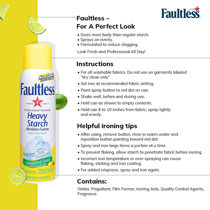 Faultless Heavy Finish Ironing Spray Starch  Importers of Home & Fabric  Care in India – Sunbeam Ventures