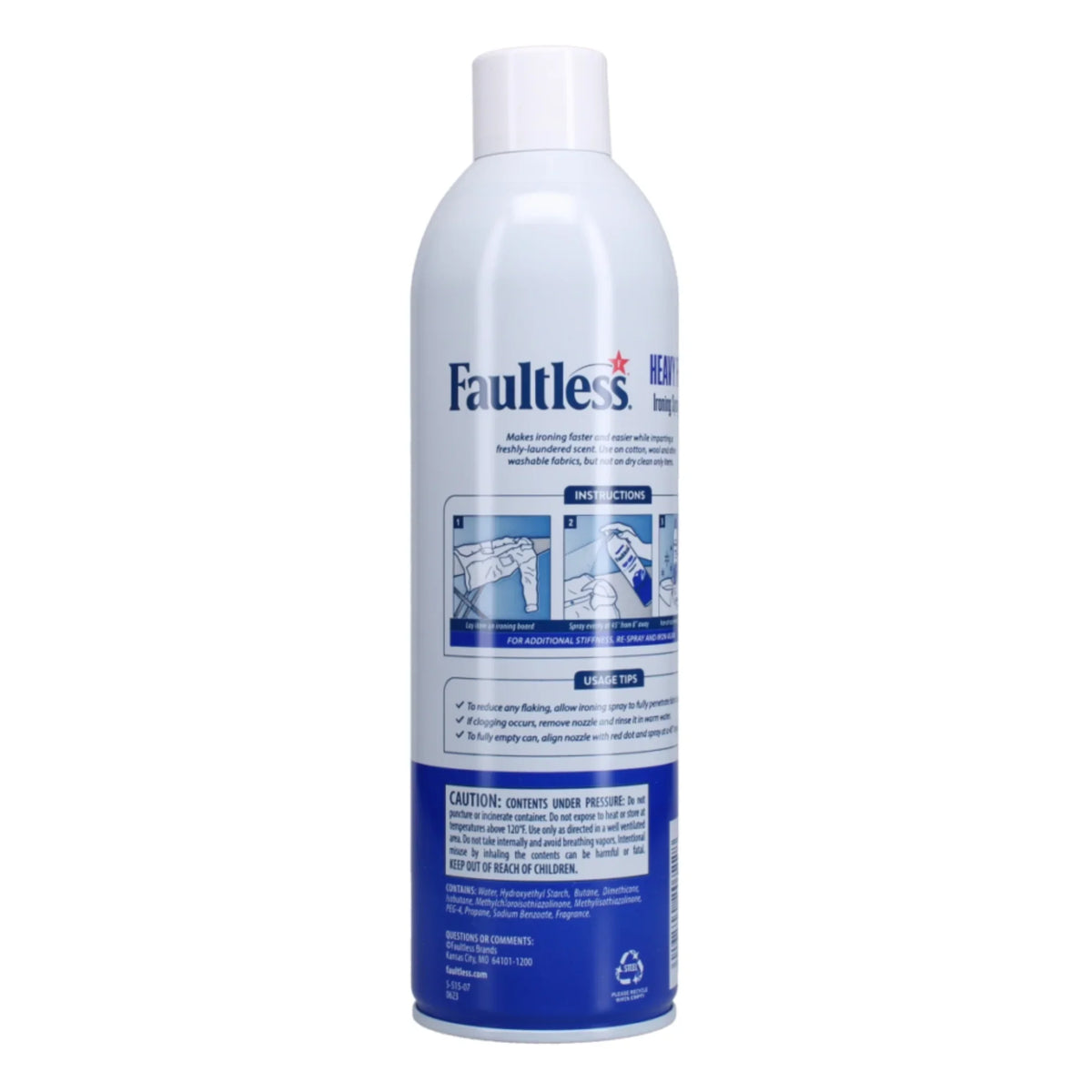 Fault Less 4 Buy Faultless Heavy Finish Ironing Spray Starch | Fabric Care