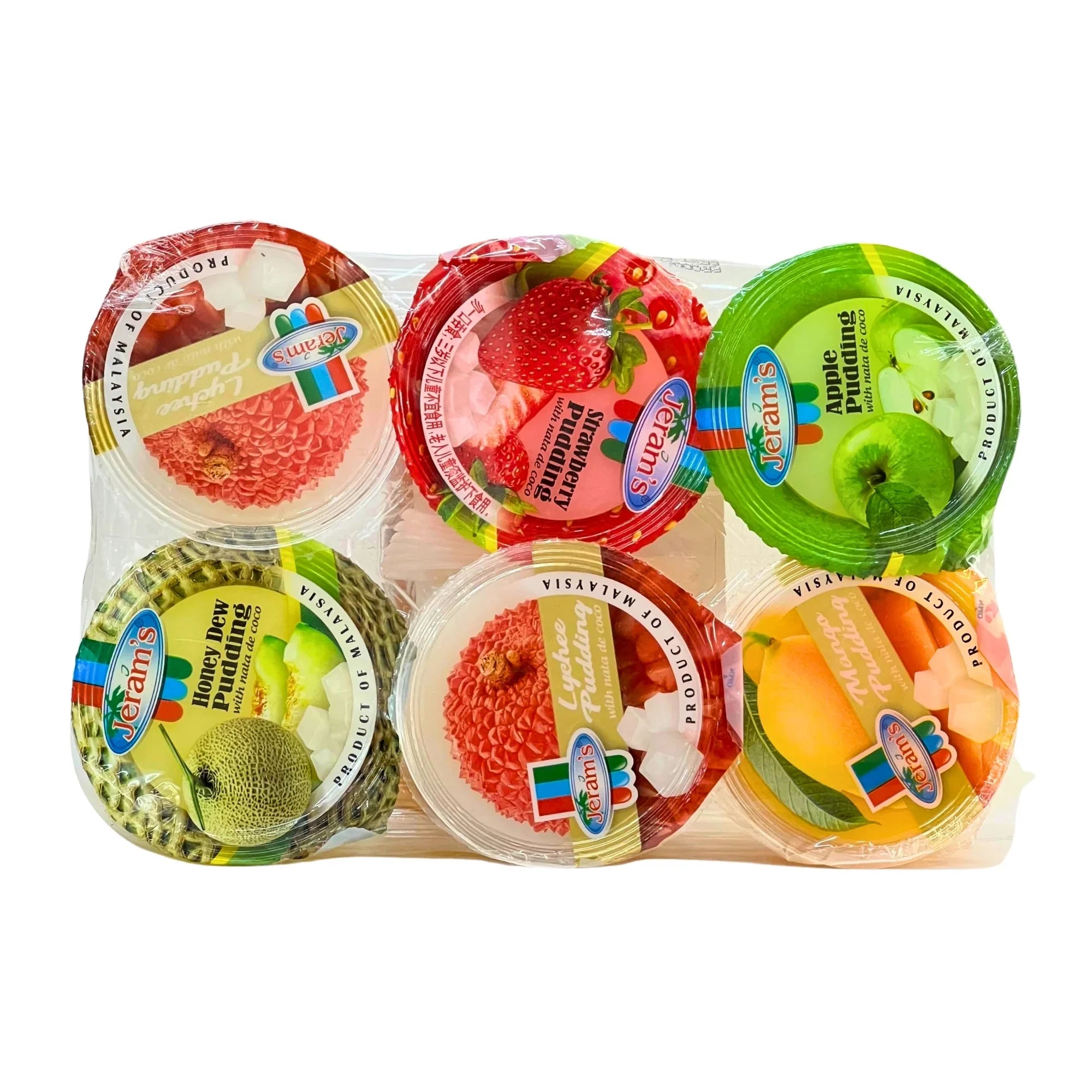 Jeram's Fruit Pudding Cups | 6 x 80g | With Nata de Coco