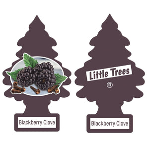 Buy Vehicle Air Fresheners "Car Air Freshener Blackberry Clove Hanging" by Little Trees, Pack of 4