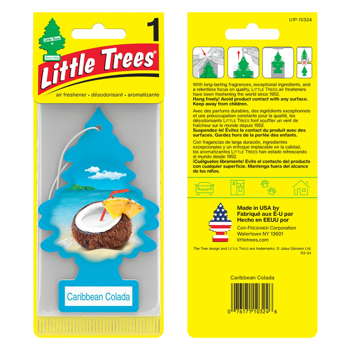 Buy Vehicle Air Fresheners "Car Air Freshener Caribbean Colada Hanging" by Little Trees, Default Title