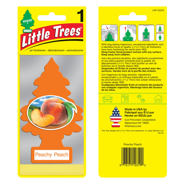 Buy Vehicle Air Fresheners "Car Air Freshener Peachy Peach Hanging" by Little Trees, Pack of 1