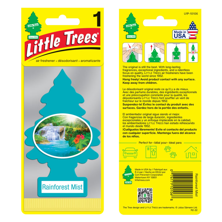 Buy Vehicle Air Fresheners "Car Air Freshener Rainforest Mist Hanging" by Little Trees, Pack of 1