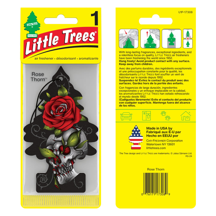 Buy Vehicle Air Fresheners "Car Air Freshener Rose Thorn Hanging" by Little Trees, Pack of 1