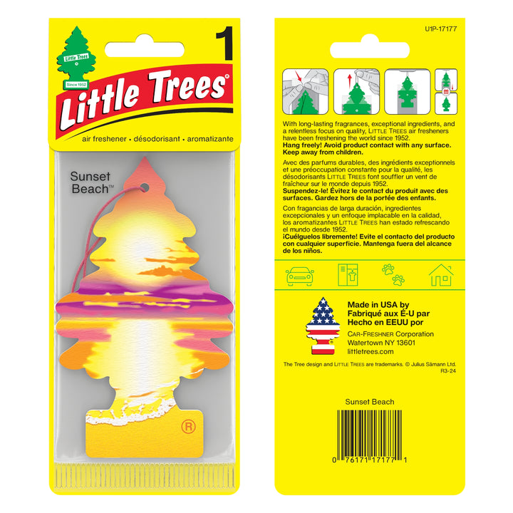 Buy Vehicle Air Fresheners "Car Air Freshener Sunset Beach Hanging" by Little Trees, Default Title