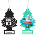 Little Trees Black Ice & Bayside Breeze Air Freshener Combo | Pack of 2