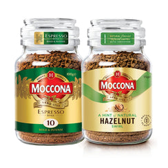 Moccona Espresso + Hazelnut Instant Coffee - 195g (Pack of 2)