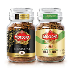 Moccona Indulgence + Hazelnut Instant Coffee - 195g (Pack of 2)