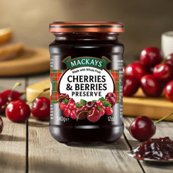 Mackays Cherries and Berries Preserve Jam 340gm