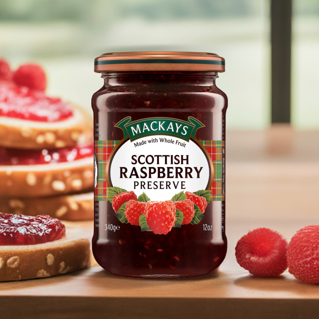 Mackays Scottish Raspberry Preserve Jam 340gm