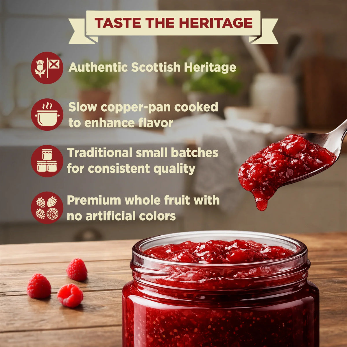 Lyons Raspberry Preserve Buy Scottish Raspberry Preserve | Mackays