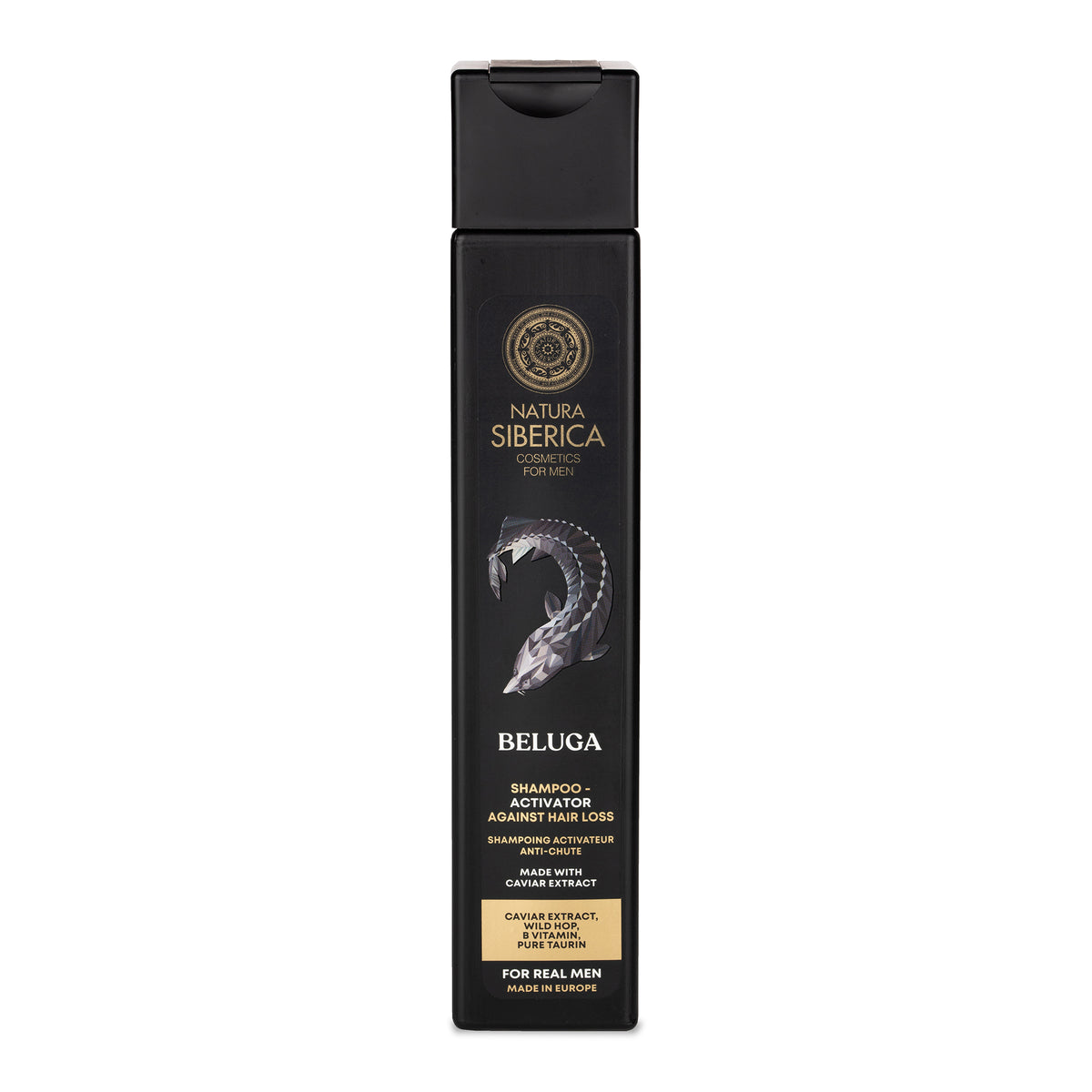 Natura Siberica Beluga Shampoo for Men, 250 ml | Activator Against Hair Loss
