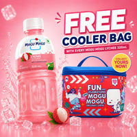 Mogu Mogu Lychee Juice with Nata de Coco Jelly  320ml (Pack of 6)