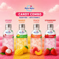 Mogu Mogu Candy | Lychee, Mango, Peach & Strawberry Flavour Combo (pack of 4)