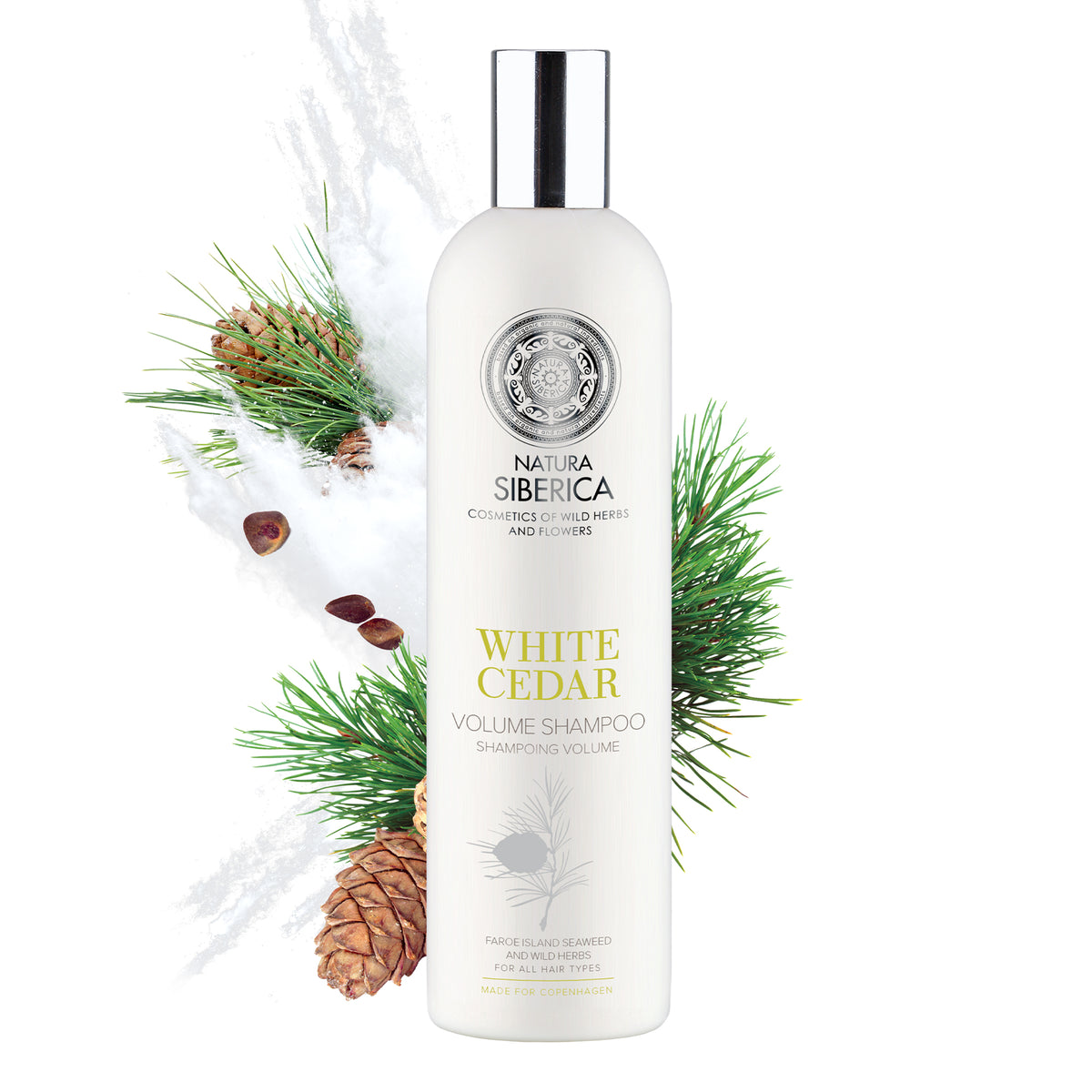 Natura Siberica Copenhagen White Cedar Volume Shampoo 400 ml | For Fine & Flat Hair