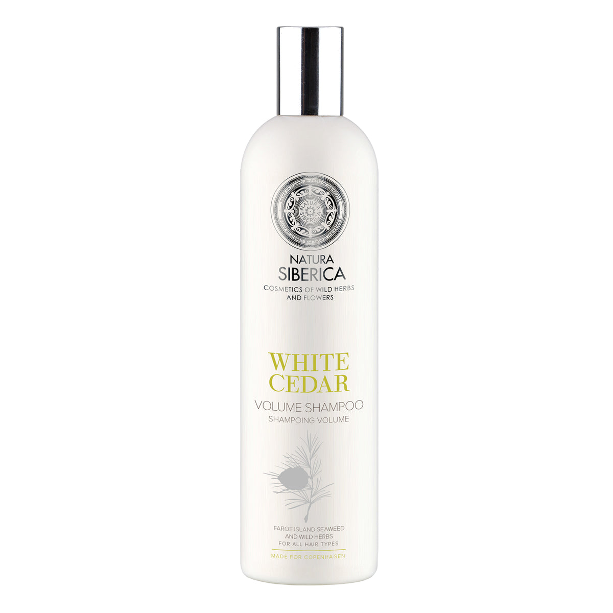 Natura Siberica Copenhagen White Cedar Volume Shampoo 400 ml | For Fine & Flat Hair