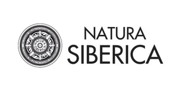 Natura Siberica brand logo with a decorative circular emblem.