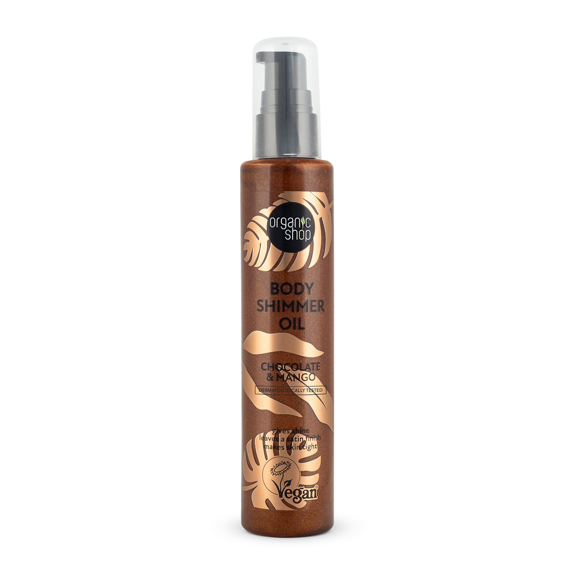 Organic Shop Body Shimmer Oil Chocolate & Mango, 100 ml
