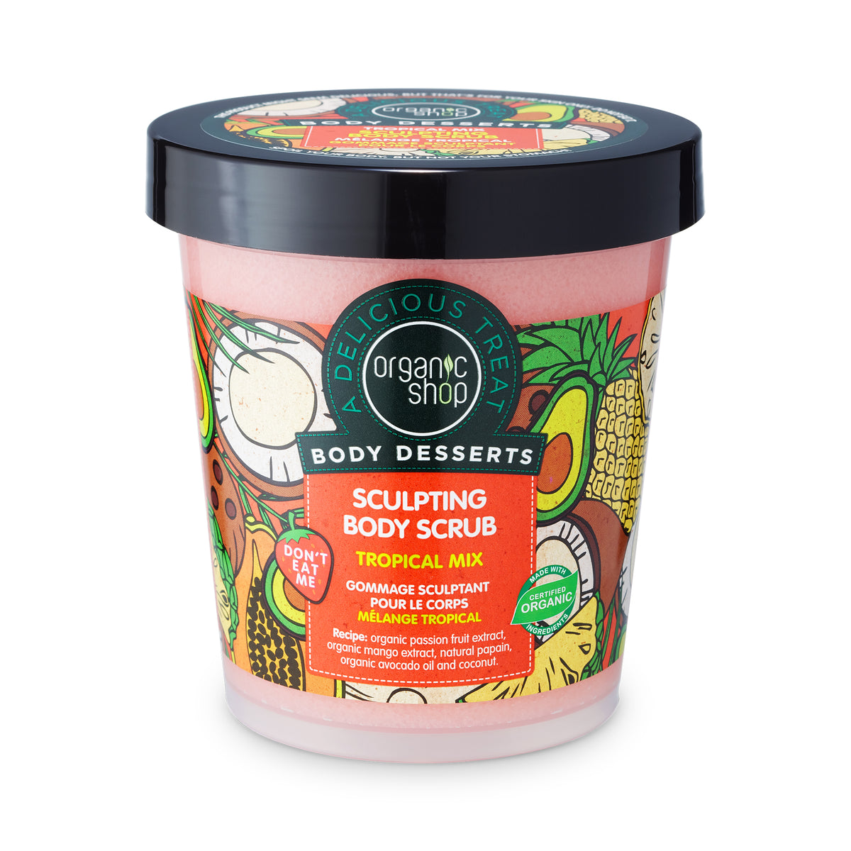 Organic Shop Tropical Mix Sculpting Body Scrub, 450 ml