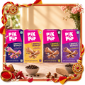 Pik N Pop Rakhi Gift Bundle | Dark Chocolate, Strawberry, Cappuccino & Hazelnut