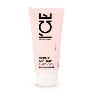 ICE Professional Repair My Hair Hair Mask for very damaged hair in a pink tube.