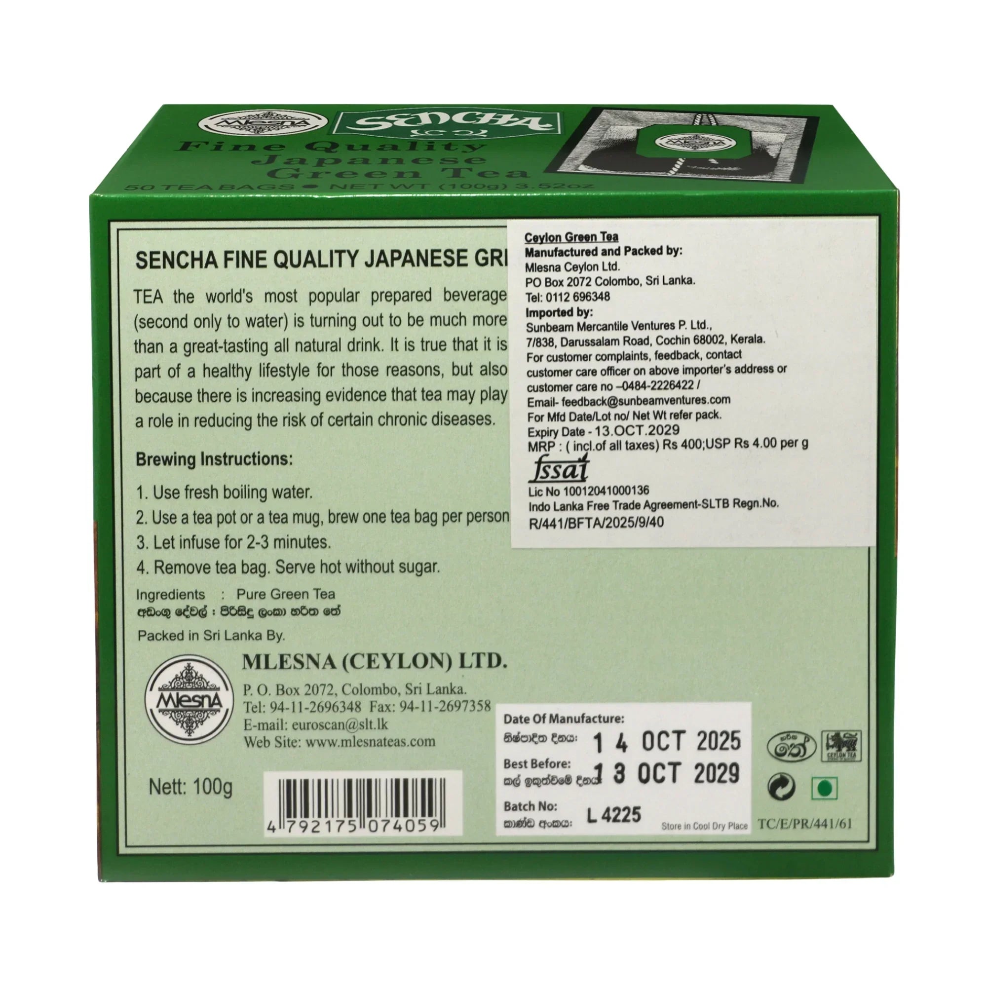 Buy Sencha Green Tea Online | Mlesna Tea & Infusions