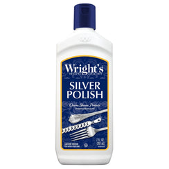 Wright's Silver Polish bottle cleans, shines, protects tarnish-resistant silverware & jewelry, 7 fl oz